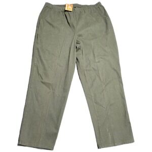 Faded Glory Bedford Cord Leggings Women's Size 22W 24W Petite Olive Green NWT